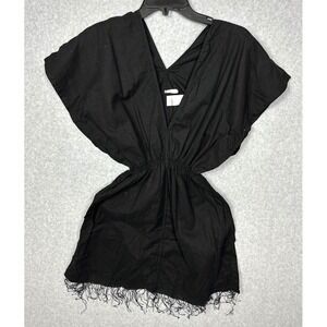 Majestic Swim Woman's Swimsuit Cover Up Size Small Black